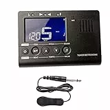 Accordeur et métronome digital, multifonctionnel 3 en 1, adapté à toutes sortes d'instruments à cordes et à vent, guitare ukulélé violon clarinette trompette etc,Aroma series