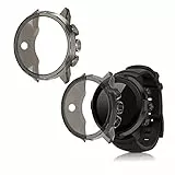 kwmobile Set 2x Custodia Smartwatch Compatibile con Suunto 9/9 Baro/Spartan Sport Wrist HR Cover - Case Trasparente Protezione Orologio Fitness - nero/trasparente