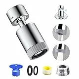 BouGPeng Aeratore Rubinetto Girevole 360°Girevole Aeratore Rubinetto de M22 M24 Filtro Rubinetto Cucina mit 2 Modalità D'acqua Regolabili Rubinetto Bifunzionale per Cucina Bagno