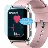 VacFun 3 Pezzi Anti Luce Blu Pellicola Protettiva, compatibile con NinKiyco N1 1.72' Smart Watch smartwatch Screen Protector Protezioni Schermo (Non Vetro Temperato)