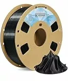 OVERTURE PC PROFESSIONAL Filamento 1.75mm, 1kg Bobina(2.2lbs), Precisione Dimensionale 99% Probabilità +/- 0.03 mm, per Stampante 3D (PC Nero)
