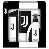 Naturaverde | Football Team - Confezione Regalo Juventus, Docciashampoo da 250ml e Sapone Liquido da 250ml, con Bandiera della tua Squadra del Cuore