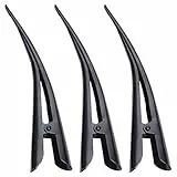 Lurrose 3pcs fermagli per capelli a becco d'anatra in metallo. Mollette per capelli in coccodrillo