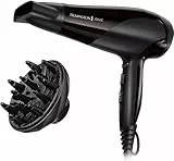 Remington Asciugacapelli Professionale con Ioni, Phon Ionic Dry 2200W, accessori 1 concentratore ed 1 diffusore inclusi, 3 temperature, D3198, [Esclusiva Amazon]