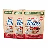 3X Nestle Fitness Granola Cereali con Avena Integrale, Mirtilli Rossi e Semi di Zucca 300g [3 Confezioni]