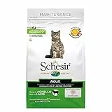 Schesir, Cibo Secco per Gatti Adulti Linea Mantenimento al Gusto Agnello, Crocchette - Formato Sacco da 1,5 kg