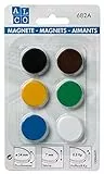 Alco-Albert 682 A26 Magnete, rotondo, 6 pezzi, colori assortiti