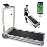 Mobiclinic® Fitness, Tapis roulant pieghevole, Tibet, Regolabile 14 km/h, 1100W, 100 kg supportati, Bluetooth, 20 velocità, display LED, App ZWIFT, Supporto cellulare, Arresto d'emergenza