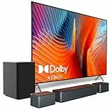 ULTIMEA 5.1 Dolby Atmos Sound Bar, Barra Soundbar TV Surround con Subwoofer, Altoparlanti TV Home Audio Regolabili in Surround e Bassi, Serie Poseidon D60, Modello 2023
