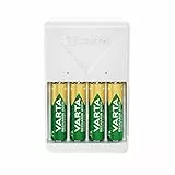VARTA Caricabatterie, incl. 4X AA 2100mAh, caricatore per batterie ricaricabili, carica 2 o 4 AA/AAA contemporaneamente, Plug Charger