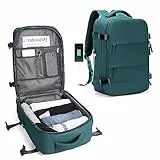SZLX Zaino da viaggio grande da donna da escursionismo sportivo da esterno impermeabile zaino da scuola casual laptop da 14 pollici con porta di ricarica USB scomparto per scarpe