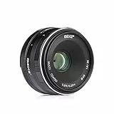 Meike 25mm F1.8 Large Aperture Wide Angle Lens Manual Focus Lens for Sony E Mount Mirrorless Cameras A7III A9 NEX 3 3N 5 NEX 5T NEX 5R NEX 6 7 A6400 A5000 A5100 A6000 A6100 A6300 A6500