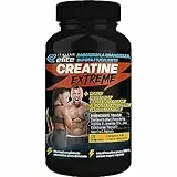 Italian Elite® Creatine Extreme, Creatina con Ciclodestrine, Glutammina, Arginina, Citrullina, Vit C Magnesio, Potassio. Pre Post Workout 120cp Monoidrata Micronizzata a Rapido Assorbimento Muscolare