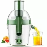 Centrifughe ed estrattori di succo, Centrifuga Frutta e Verdura, di Acciaio Inox con Bocca Larga contenitore di 0.5 litri, Rapida produzione di succo con elevata resa