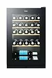 Haier WS30GA, Cantinetta Vino 30 Bottiglie, Ripiani in Legno, Luce LED Interna, 104 Litri, Dispay Touch, Sbrinamento Automatico, 50x54x82 cm, Nero