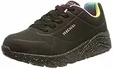 Skechers Uno Lite Rainbow Speckle, Sneakers Bambine e Ragazze, Nero Pu Multi Rainbow Trim, 30 EU