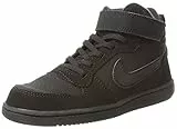 Nike Court Borough Mid (Psv), Sneaker Bambino, Nero (Black Black), 30 EU