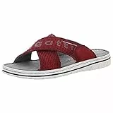 bugatti Sandalo, Mules Uomo, Colore: Rosso, 44 EU