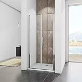 140x195cm Porta Battente Box doccia per Nicchia Due Ante Apertura a Saloon Vetro 6 mm Temperato Trasparente Anticalcare