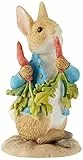 Beatrix Potter Statuina Peter mangia alcuni Ravanelli