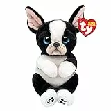 Ty Beanie Bellies Tink il French Bulldog con gli Occhioni Azzurri Glitter, i Coccolosi Animaletti di Peluche con il Pancino Morbido Originali 20 Cm T41054