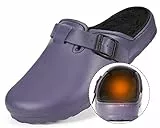 Hsyooes Pantofole Donna Ciabatte Invernale Uomo Zoccoli e Sabot All'aperto Caldo Pantofole Antiscivolo con Suole Morbide Impermeabile Scarpe da Giardino