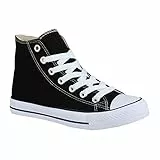 Elara Sneaker Unisex Sport High Top Scarpe da Ginnastica Chunkyrayan Nero 85-109-A-Schwarz-39