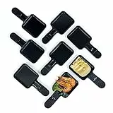 Padella per Raclettes Rivestimento Antiaderente Mini Piatti Piastra da Raclette Acciaio Inossidabile, 18 x 8,5 x 0,5cm, 8 Pezzi