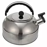 Cabilock Set di pentole in acciaio inox, teiera in acciaio inox, bollitore per piano cottura a induzione, per fornelli a gas, teiera in acciaio inox