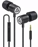 LUDOS ULTRA Auricolari In-Ear Cuffie, Cuffiette con Filo e Microfono, Garanzia 5 Anni, Massimo Comfort, Audio Cristallino, Bilanciamento Alti e Bassi, Nuovo Memory Foam, Cavo Resistente, Bassi