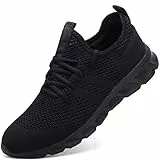 Donna Scarpe da Running Ginnastica Camminata Sportive Trekking Tennis Trail Jogging Palestra Mesh Basket Sport Outdoor Fitness Sport Platform Sneakers Nero 42 EU