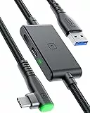 INIU Link Cable, 5m USB 3.0 Trasferimento Dati ad Alta Velocità Cavo USB Type-C di Ricarica, Accessori per visore VR compatibile con Oculus/Meta Quest 2 3 Pro, PICO 4 Pro, PC da gioco, Steam VR ecc.