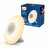 Philips HF3505 Light Therapy, Simulatore dell'alba con lampada a LED (10 impostazioni) e interfaccia touch, Bianco
