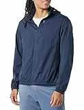 Amazon Essentials Giacca da corsa in tessuto leggero con cerniera intera Uomo, Blu Marino, XXL