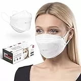HARD Mascherine FFP2-20 pezzi| Prodotto in Germania | Respiratore confortevole | Delicato sulla pelle e traspirante - OEKO-TEX | confezionati singolarmente - Bianco
