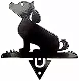 Alubox 98ZZINOCANENE Porta Spirale Antizanzare da Piantare Cane, Nero