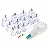 set di coppettazione + 12x ventose coppettazione massaggio agopuntura vuoto terapia medica cinese tradizionale