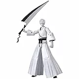 Anime Heroes Bandai Ichigo Kurosaki White Action Figure | Figura di anime Ichigo bianca articolata da 17 cm con accessori basati su anime e manga candeggina | Figure d'azione candeggina come regali e