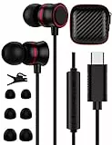 TITACUTE Cuffie USB C Auricolari Tipo C con microfono In-Ear USB C Cuffie con Cavo HiFi stereo Tipo C Headphones per OnePlus 8T/8, Galaxy S21 S20FE, Huawei P20/P20Pro/P40, Google Pixel 7 Pro,6a