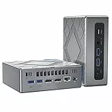 NiPoGi Mini PC W-11 Pro, Intel Core i5-12450H (fino a 4.4GHz) Mini Computer 32GB Ram 512GB Rom, piccoli computer desktop Supporto 4K UHD WiFi6 Tipo C BT5.2
