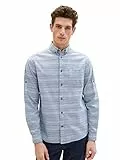 TOM TAILOR Camicia, Uomo, Blu (Blue Green Irregular Stripe 31208), 3XL
