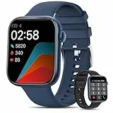KIQULOV Smartwatch Uomo Chiamate Bluetooth, 1.8' Orologio Fitness Tracker con 120+ Modalità Sport Cardiofrequenzimetro,SpO2, Sonno, Smartwatch Donna,Uomo per Android iOS