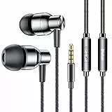 Blukar Auricolari, Cuffie in-Ear Auricolari con Filo e Microfono - Isolamento del Rumore, Alta Definizione, Bassi Potenti, Suono Stereo Puro Cuffiette per iPhone, Galaxy, Huawei, Sony, Xiaomi etc.