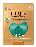 Maschera Viso Monofase India – Effetto Illuminante - Con Acqua di Fiori di Arancio e Vitamina C - Tessuto Naturale Biodegradabile - con QR Code - FRIA K-Beauty Inspired