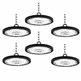 Blivrig 6X200W UFO Faretto LED, 20000LM Lampada da Officina,IP65 LED Industriale Faretto,Interni Industriale LED Luce Bianca 6000K Faretto per Industriale Officine Fabbrica [Classe Energetica A]