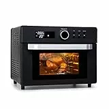 Klarstein Prime Air - Friggitrice ad aria xxl da 1500 W, friggitrice ad aria calda, air fryer 23 l, timer, 8 programmi
