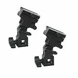 DynaSun SA35RA Kit da 2 Adattatori Orientabili Professionali per Flash a Slitta, Attacco Standard Hot Shoe