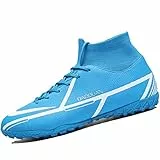 VTASQ Scarpe da Calcio Uomo Professionale Allenamento Teenager Scarpe da Calcetto Sneaker e Scarpe Sportive Unisex Blu-3 45EU