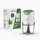 Imetec tritacompact tritatutto, Lame in acciaio inox, Capienza contenitore 400 ml, Funzionamento a pressione, Compatto, 350 w