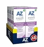 AZ Dentifricio 3DWhite Illuminate Express Whitening Bianco Glossy, Sbianca Rapidamente e Protegge lo Smalto, Maxi Pacco, Confezione da 6x50ml Dentifrici